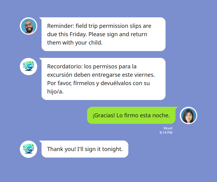 Spanish-English Parenting on LINE: Translating School Notices and Teacher Messages