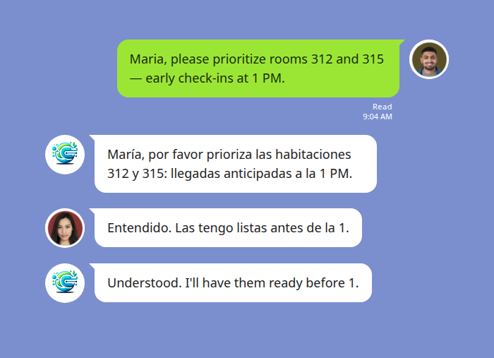 LINE Spanish Translation for Hotels and Housekeeping: Managing Bilingual Cleaning Teams